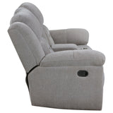 Gilson Chenille Upholstered Reclining Loveseat Grey - Tampa Furniture Outlet