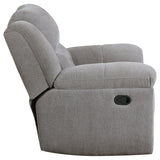 Gilson Chenille Upholstered Glider Recliner Chair Grey - Tampa Furniture Outlet