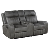 Raelynn 2-piece Upholstered Reclining Sofa Set Grey - Tampa Furniture Outlet