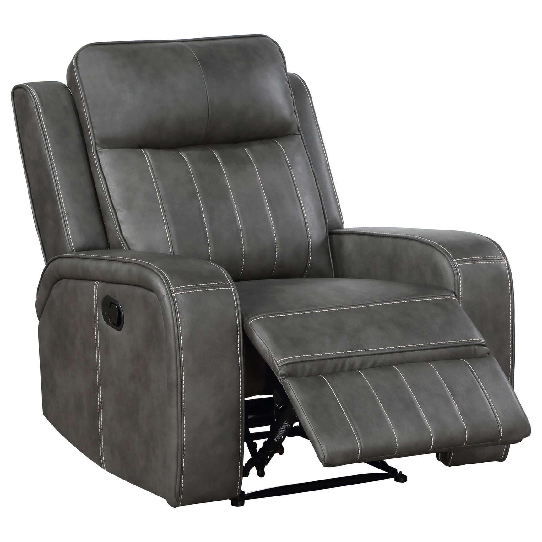 Raelynn 3-piece Upholstered Reclining Sofa Set Grey - Tampa Furniture Outlet