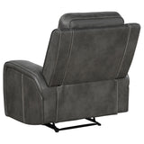 Raelynn 3-piece Upholstered Reclining Sofa Set Grey - Tampa Furniture Outlet