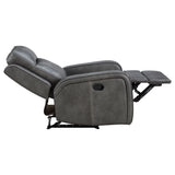 Raelynn 3-piece Upholstered Reclining Sofa Set Grey - Tampa Furniture Outlet