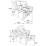 Raelynn 3-piece Upholstered Reclining Sofa Set Grey - Tampa Furniture Outlet