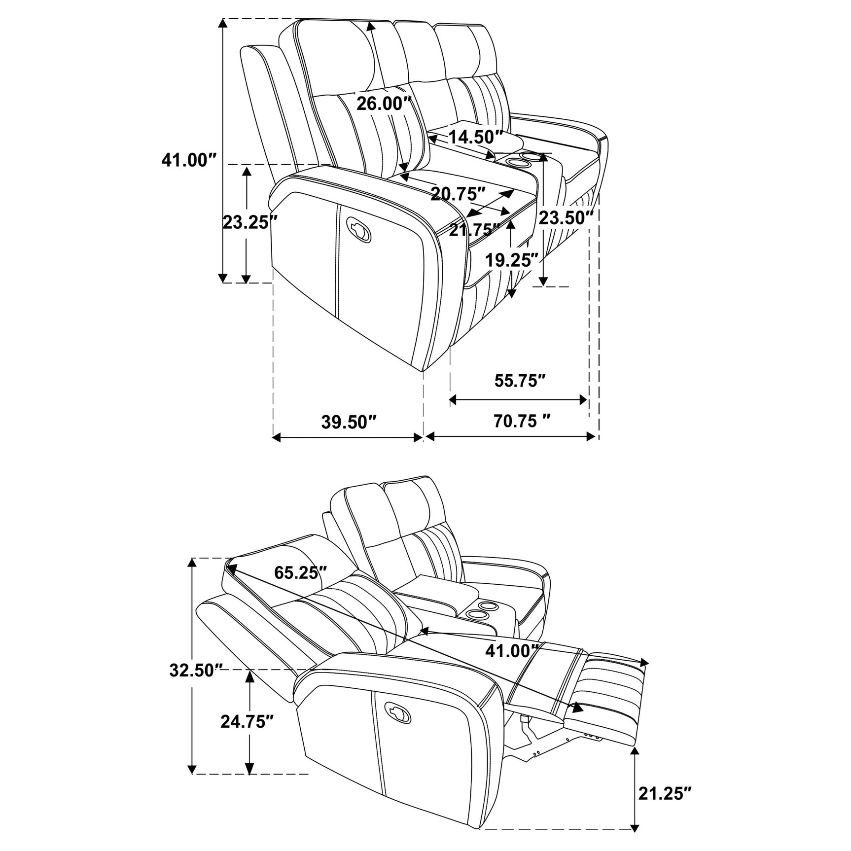 Raelynn 3-piece Upholstered Reclining Sofa Set Grey - Tampa Furniture Outlet