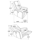Raelynn 3-piece Upholstered Reclining Sofa Set Grey - Tampa Furniture Outlet