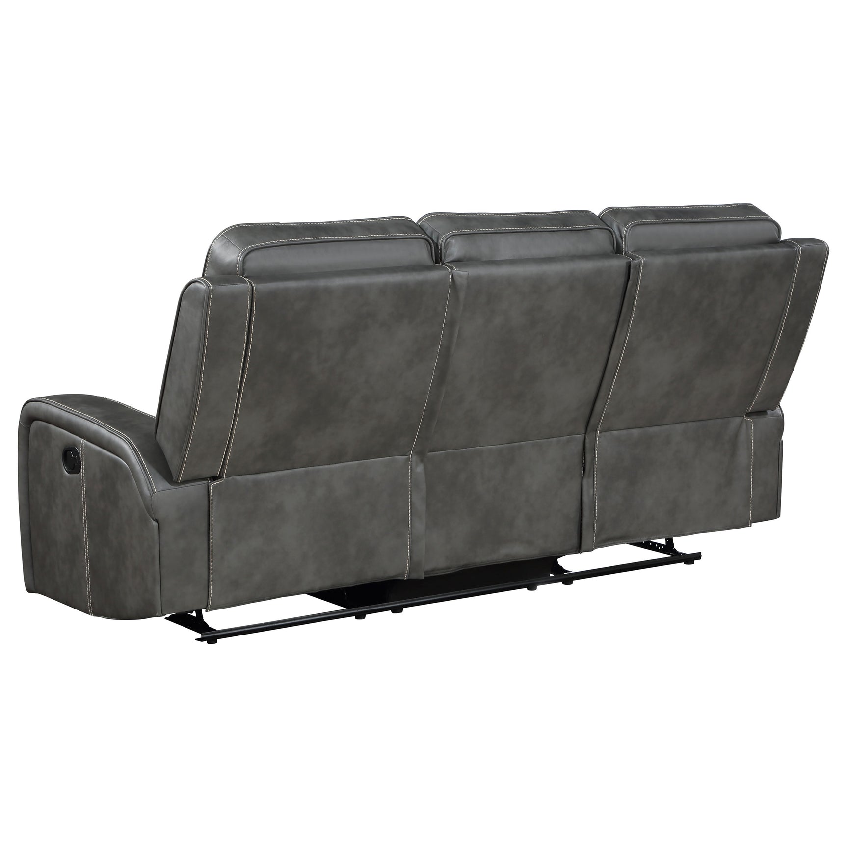 Raelynn Upholstered Track Arm Motion Sofa Grey - Tampa Furniture Outlet