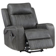 Tampa Furniture Outlet - Coaster - Raelynn Upholstered Power Lift Recliner Chair Grey - 603194P