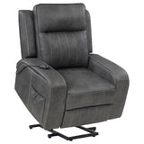 Raelynn Upholstered Power Lift Recliner Chair Grey - Tampa Furniture Outlet