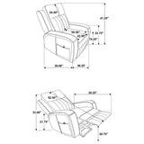 Raelynn Upholstered Power Lift Recliner Chair Grey - Tampa Furniture Outlet