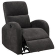 Tampa Furniture Outlet - Coaster - Grant Fabric Upholstered Power Recliner Chair Charcoal Grey - 603293P