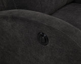 Grant Fabric Upholstered Power Recliner Chair Charcoal Grey
