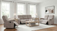 Tampa Furniture Outlet - Coaster - Hamilton 3-piece Chenille Manual Reclining Sofa Set Sand - 603371-S3