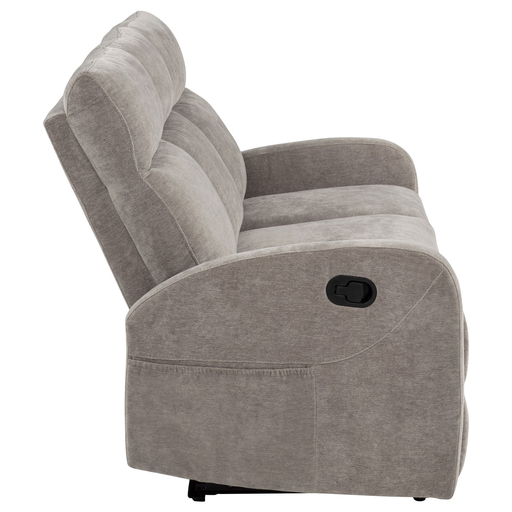 Hamilton Chenille Manual Reclining Sofa Sand