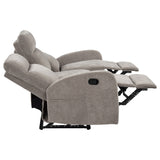 Hamilton Chenille Manual Reclining Sofa Sand