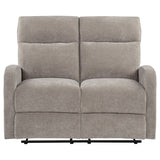 Hamilton Chenille Manual Reclining Loveseat Sand