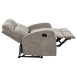 Hamilton Chenille Manual Reclining Loveseat Sand