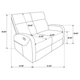 Hamilton Chenille Manual Reclining Loveseat Sand