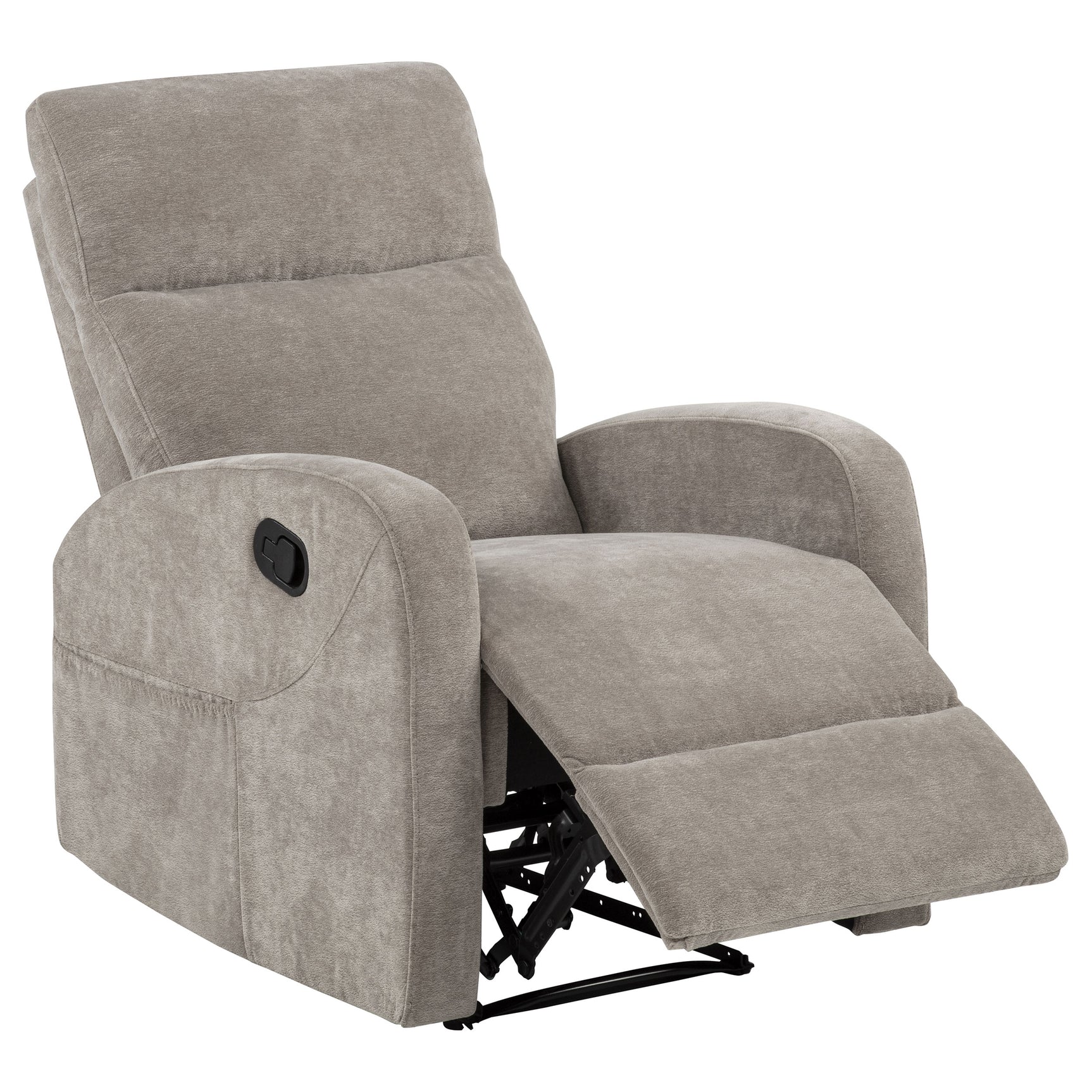 Tampa Furniture Outlet - Coaster - Hamilton Chenille Manual Recliner Sand - 603373