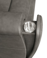 Brickston Triple Power Reclining Loveseat Charcoal