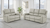 Tampa Furniture Outlet - Coaster - Brickston 2-piece Triple Power Reclining Sofa Set Grey - 603434PPP-S2