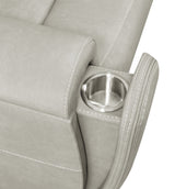 Brickston Triple Power Reclining Loveseat Grey
