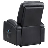 Armstrong Upholstered Power Lift Massage Recliner Espresso - Tampa Furniture Outlet