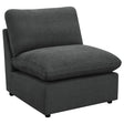 Tampa Furniture Outlet - Coaster - Collins Modular Armless Chair Dark Grey - 609530AC