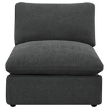 Collins Modular Armless Chair Dark Grey - Tampa Furniture Outlet