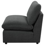 Collins Modular Armless Chair Dark Grey - Tampa Furniture Outlet