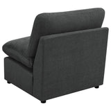 Collins Modular Armless Chair Dark Grey - Tampa Furniture Outlet