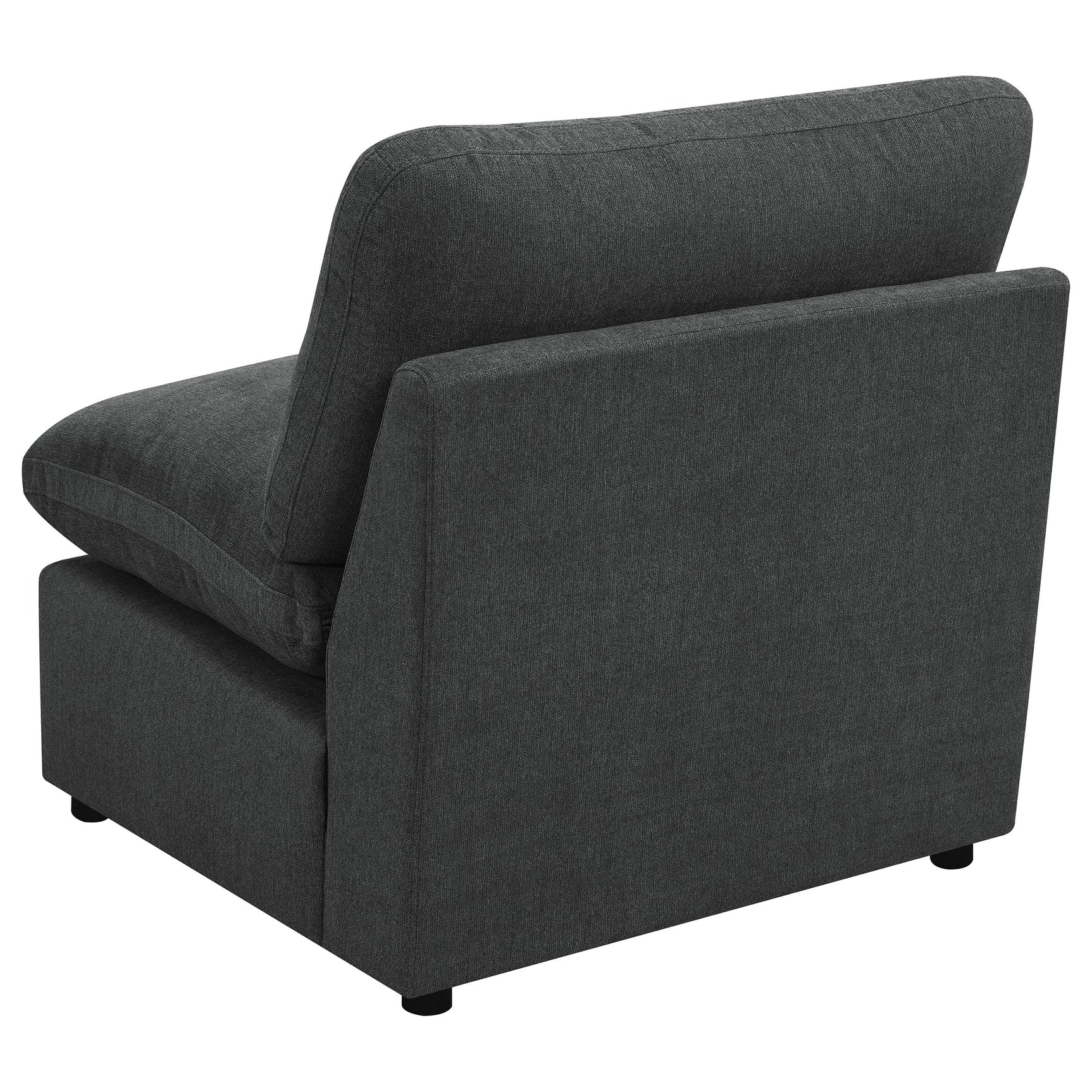Collins Modular Armless Chair Dark Grey - Tampa Furniture Outlet