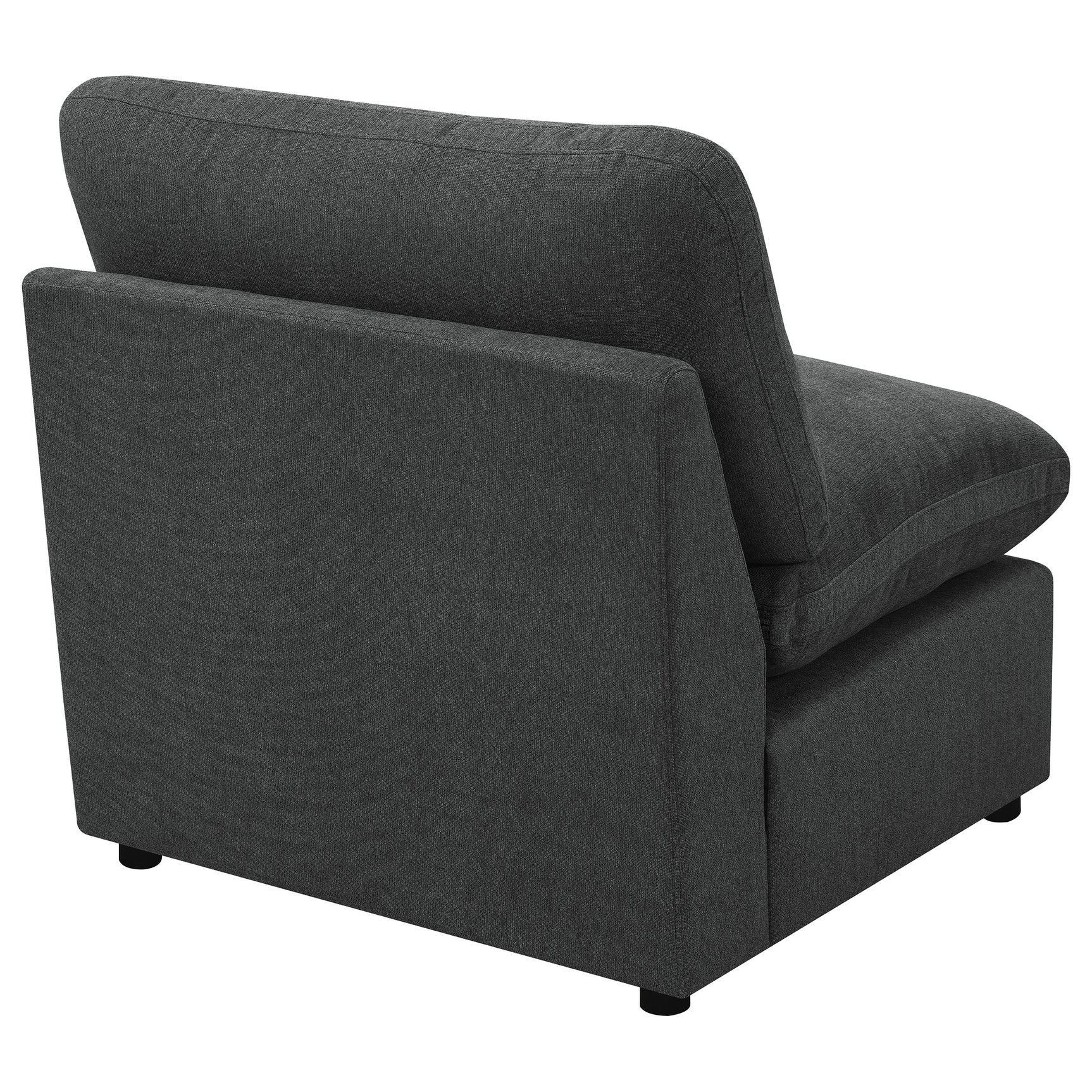 Collins Modular Armless Chair Dark Grey - Tampa Furniture Outlet