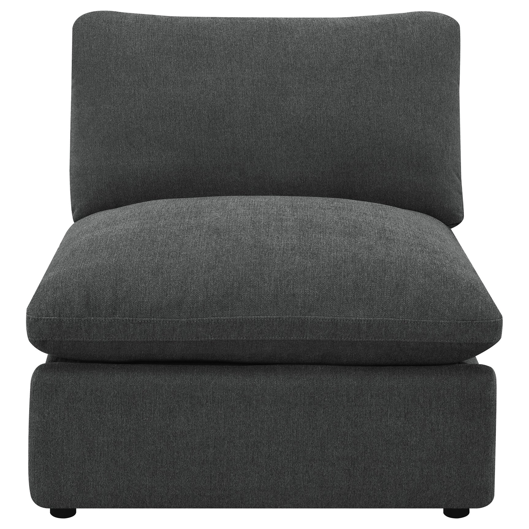 Collins Modular Power Armless Recliner Dark Grey - Tampa Furniture Outlet