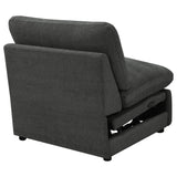 Collins Modular Power Armless Recliner Dark Grey - Tampa Furniture Outlet