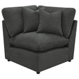 Tampa Furniture Outlet - Coaster - Collins Modular Corner Chair Dark Grey - 609530CRN