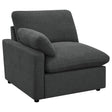 Tampa Furniture Outlet - Coaster - Collins Modular LAF Power Recliner Dark Grey - 609530LRP