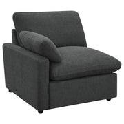 Tampa Furniture Outlet - Coaster - Collins Modular LAF Power Recliner Dark Grey - 609530LRP