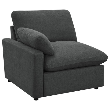Tampa Furniture Outlet - Coaster - Collins Modular LAF Power Recliner Dark Grey - 609530LRP