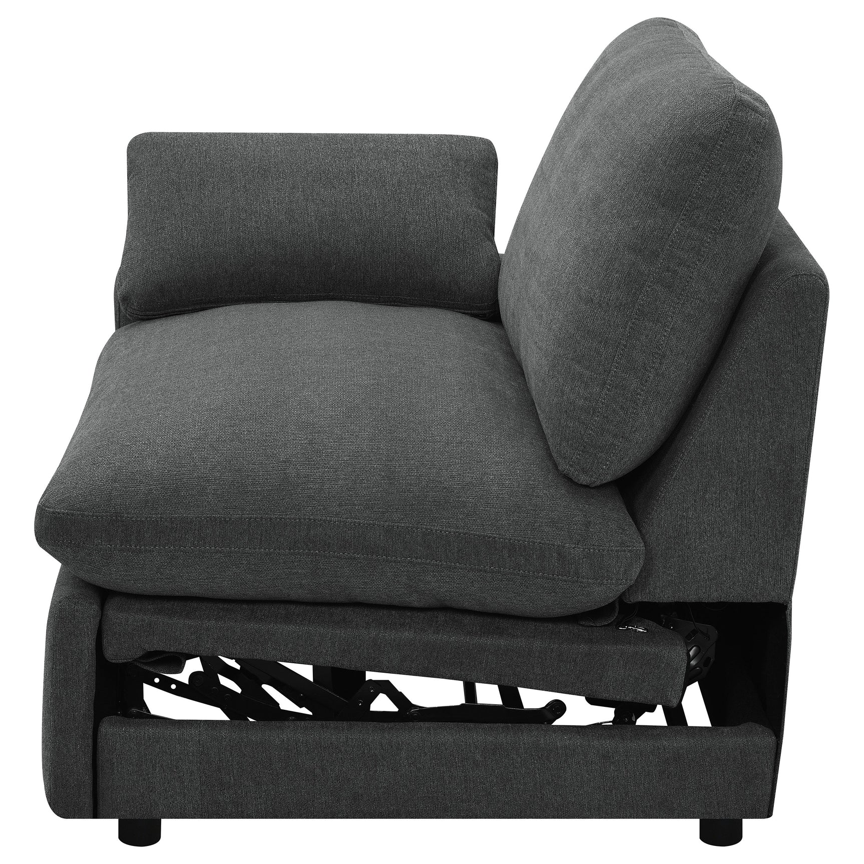 Collins Modular LAF Power Recliner Dark Grey - Tampa Furniture Outlet