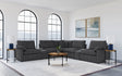 Tampa Furniture Outlet - Coaster - Collins 7-piece Modular Power Reclining Sectional Dark Grey - 609530P-SETA