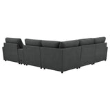 Collins 6-piece Modular Power Reclining Sectional Dark Grey - Tampa Furniture Outlet