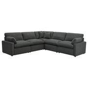 Tampa Furniture Outlet - Coaster - Collins 5-piece Modular Power Reclining Sectional Dark Grey - 609530P