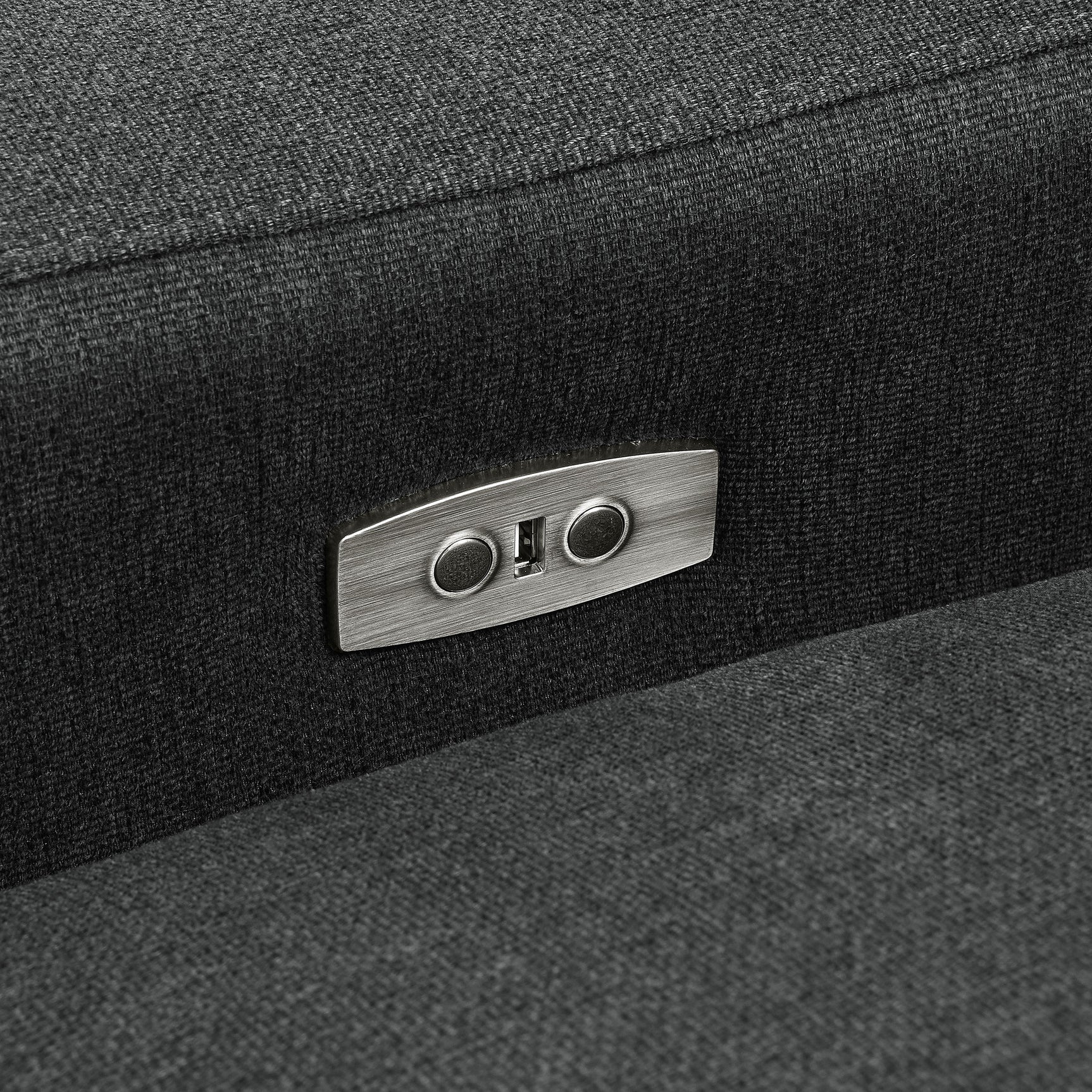 Collins 5-piece Modular Power Reclining Sectional Dark Grey - Tampa Furniture Outlet