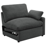 Tampa Furniture Outlet - Coaster - Collins Modular RAF Power Recliner Dark Grey - 609530RRP
