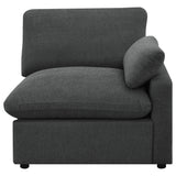 Collins Modular RAF Power Recliner Dark Grey - Tampa Furniture Outlet