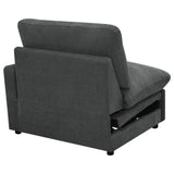 Collins Modular RAF Power Recliner Dark Grey - Tampa Furniture Outlet