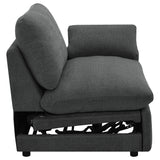 Collins Modular RAF Power Recliner Dark Grey - Tampa Furniture Outlet