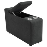 Collins 5-Piece Power Reclining Home Theater Seating Dark Grey - Tampa Furniture Outlet