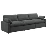 Tampa Furniture Outlet - Coaster - Collins Modular Power Sofa Dark Grey - 609531P