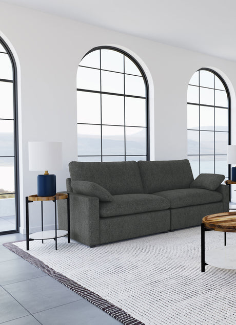 Collins Modular Power Loveseat Dark Grey - Tampa Furniture Outlet